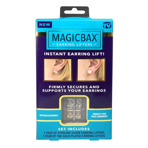 Keep your earrings looking fabulous all day with Magic Bax lifters